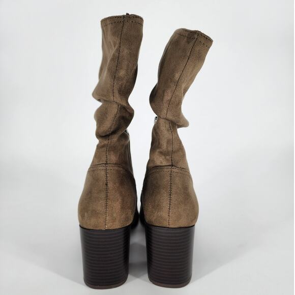 Market & Spruce Green Slouchy Heeled Boots Women's Size 8 - Picture 9 of 10